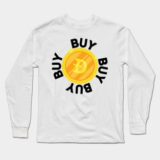 Buy Dogecoin Long Sleeve T-Shirt